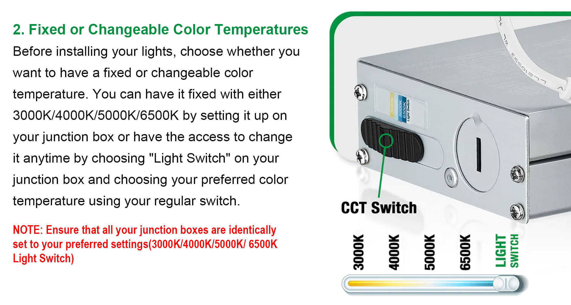 QPLUS 8 Inch Slim Panel Recessed Adjustable Multi Color Temperature LED Pot Light (Changeable Color (图3)