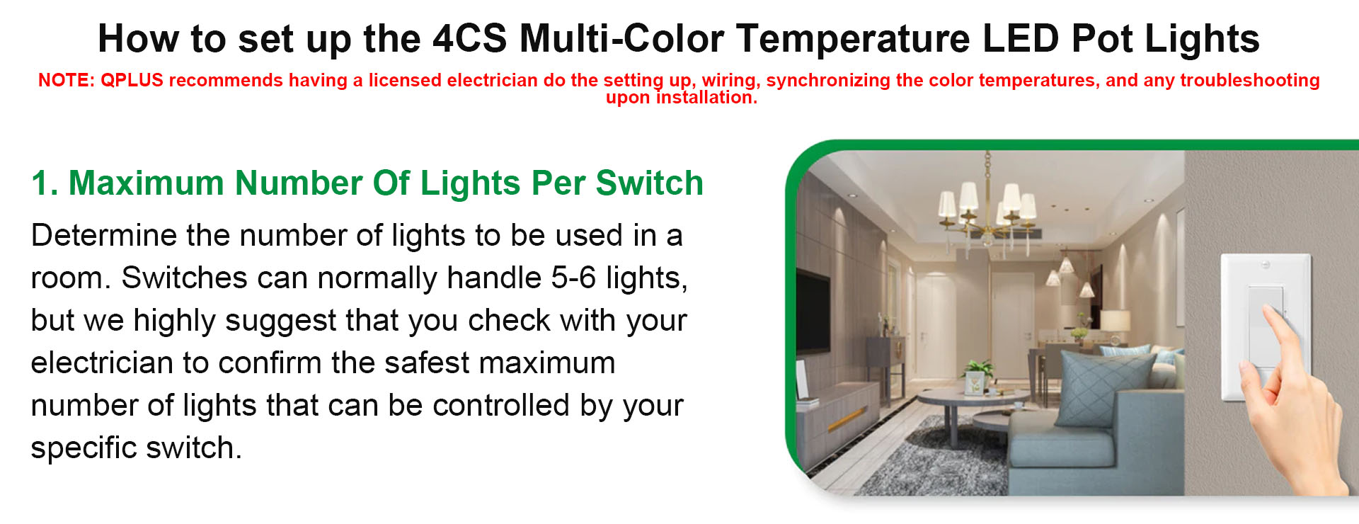QPLUS 8 Inch Slim Panel Recessed Adjustable Multi Color Temperature LED Pot Light (Changeable Color (图2)